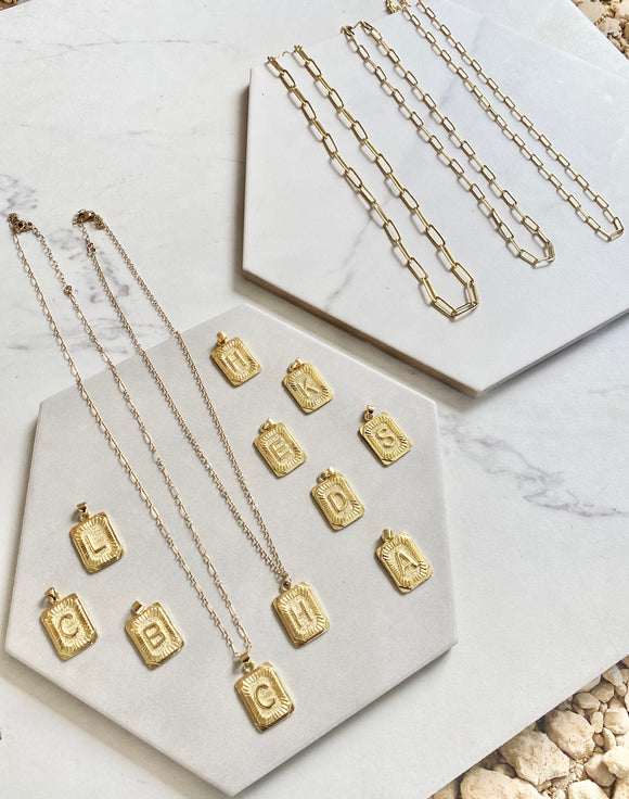 GOLD FILLED INITIAL Necklaces