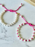 Chunky PEARL BRACELETS - [NEON PINK]