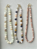 Beaded GEMSTONE Necklaces- NEUTRAL Colors