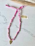 {Vintaged Bubble Gum Pink} BANDANA CHARM