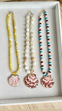 Beaded Necklaces with Shell Pendants