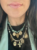 {Vintaged Turquoise} BANDANA CHARM