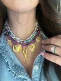 {Vintaged Bubble Gum Pink} BANDANA CHARM