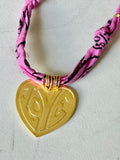 Berry Pink - Large Heart Pendant