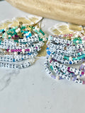 "Grounded in Happy Vibes" WORD Bracelets [Personalized]