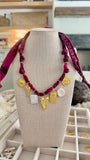 [Berry] Bandana Charm Necklace