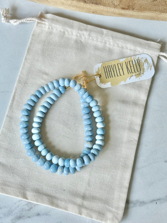 OPAL Candy Necklace - “Washed Denim” - ON SALE!!!