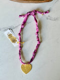 Berry Pink - Large Heart Pendant