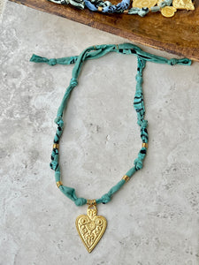 {Vintaged Teal} BANDANA CHARM