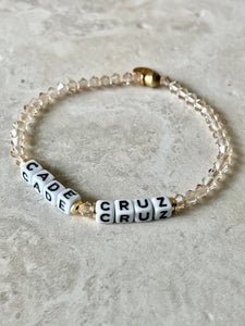 Petite CRYSTAL [Personalized] WORD BRACELETS