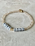 Petite CRYSTAL [Personalized] WORD BRACELETS