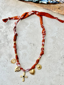 {Vintaged Rust} BANDANA CHARM
