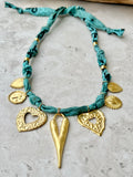 {Vintaged Teal} BANDANA CHARM
