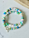 OPAL & Freshwater Pearl Necklace - “The Hamptons Vibe" - ON SALE!!!!!
