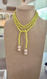 56" Beaded Lariat Necklace (4mm bead)