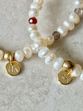 Chunky Bold Freshwater Pearl & WORD BRACELETS