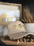 Concho "Jeweled" Trucker - [Nude & Gold]