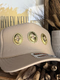 Concho "Jeweled" Trucker - [Nude & Gold]