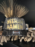 Yeehaw & Amen Trucker Hat - Mossy Oak Camo