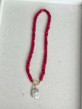 Gemstone & Square Baroque Pearl Necklaces