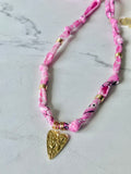 {Vintaged Bubble Gum Pink} BANDANA CHARM