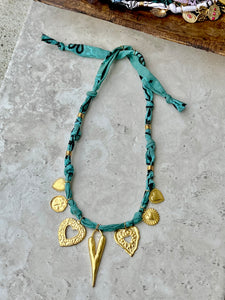 {Vintaged Teal} BANDANA CHARM