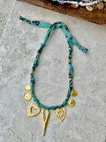 {Vintaged Teal} BANDANA CHARM