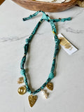 Green - 5 Heart Charm