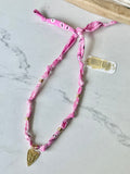 {Vintaged Bubble Gum Pink} BANDANA CHARM