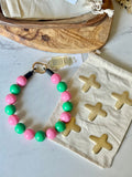 POPPY PINK & GREEN
