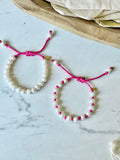 Chunky PEARL BRACELETS - [NEON PINK]