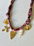 Dark Mauve - 5 Heart Charm