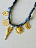 Navy Denim - 5 Big Charms