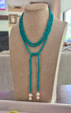 56" Beaded Lariat Necklace (4mm bead)