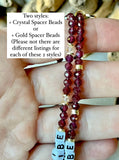 Petite GEMSTONE & CRYSTAL [Personalized] WORD BRACELETS