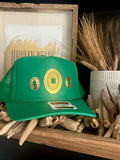 Concho "Jeweled" Trucker - [Kelly Green & Gold]