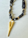 Silkies Bandana Necklace - Single Heart Pendant