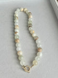 Beaded GEMSTONE Necklaces- NEUTRAL Colors