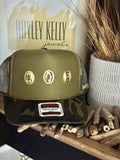 Concho "Jeweled" Trucker - [Green Camo & Vintage Gold]