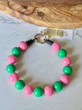 POPPY PINK & GREEN