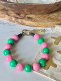 POPPY PINK & GREEN