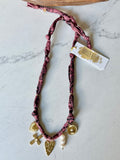 Dark Mauve - 5 Heart Charm