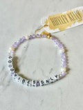 "Grounded in Happy Vibes" WORD Bracelets [Personalized]