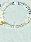 "Grounded in Happy Vibes" WORD Bracelets [Personalized]