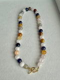 Beaded GEMSTONE Necklaces- NEUTRAL Colors