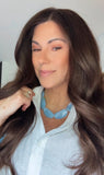 Marbled Flat Gemstone Style Necklaces (adjustable 15"-26")