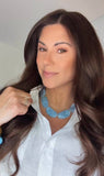 Marbled Flat Gemstone Style Necklaces (adjustable 15"-26")