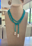 56" Beaded Lariat Necklace (4mm bead)