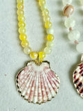 Beaded Necklaces with Shell Pendants