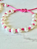 Chunky PEARL BRACELETS - [NEON PINK]
